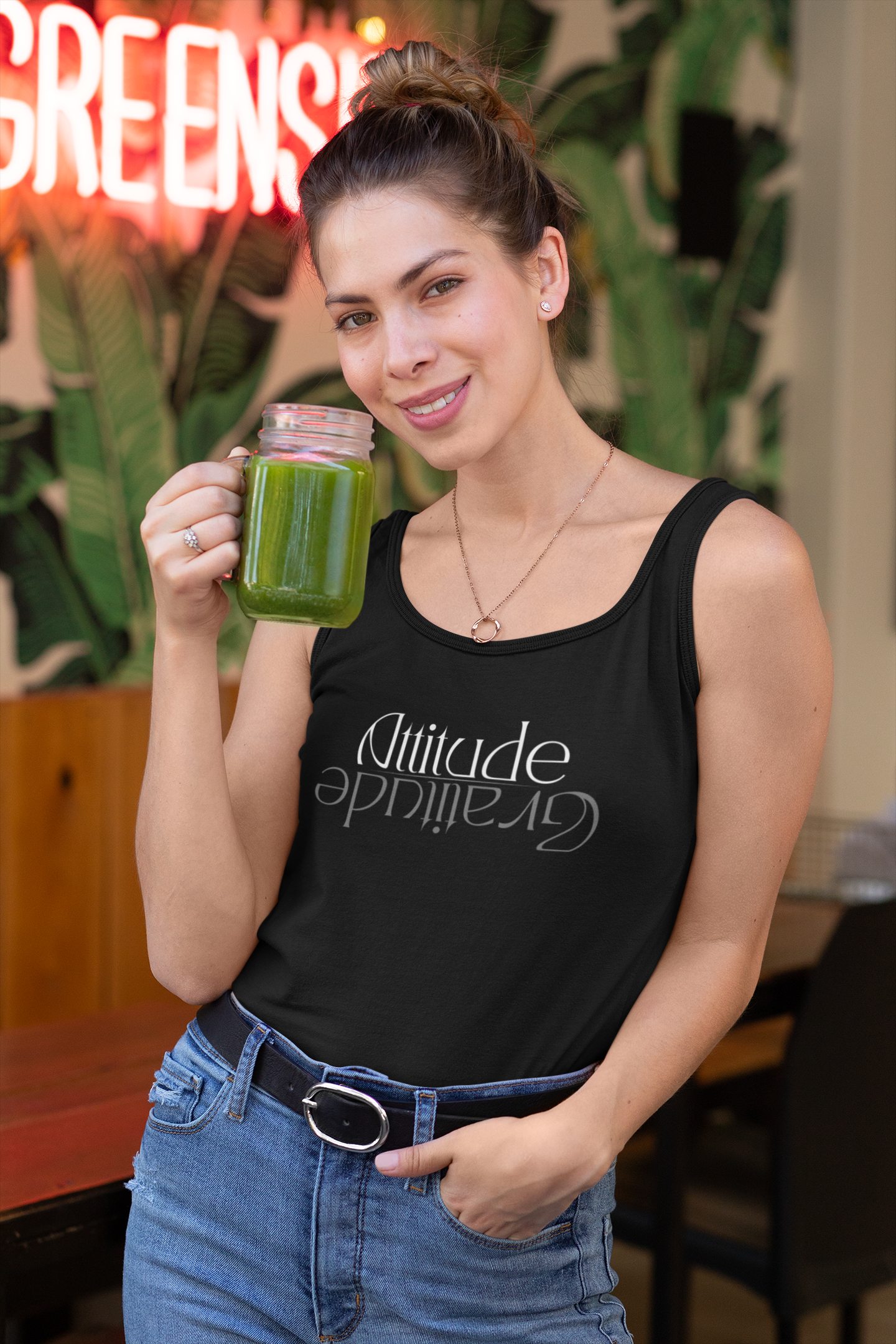 Attitude gratitude Jersey Tank
