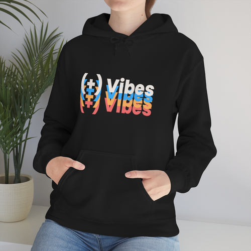(+) VIBES!  Heavy Blend™ Hooded Sweatshirt