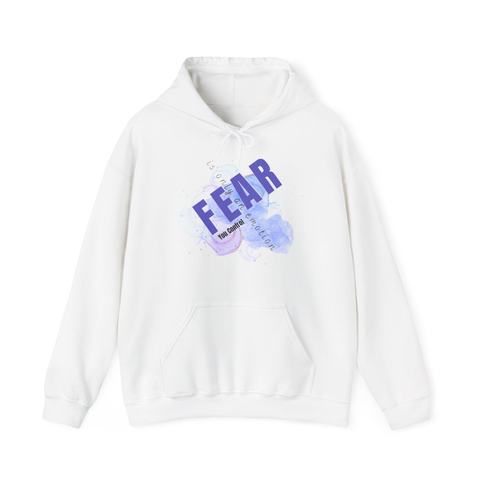 Fear is an emotion you control heavy blend hooded sweatshirt