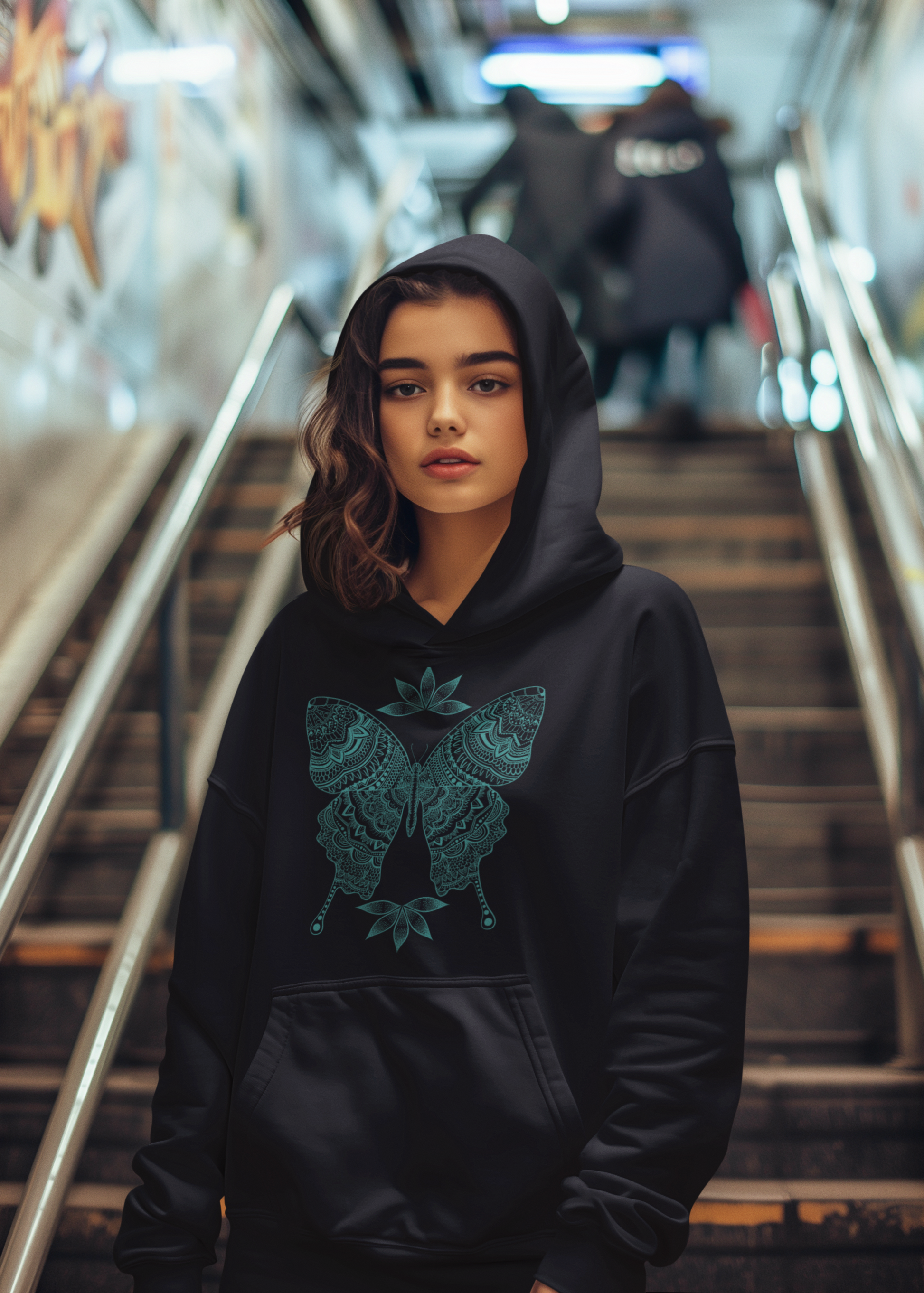 Butterfly Mandala transformation hoodie