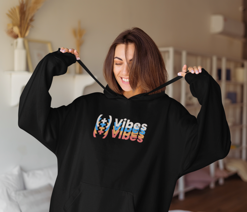 (+) VIBES!  Heavy Blend™ Hooded Sweatshirt