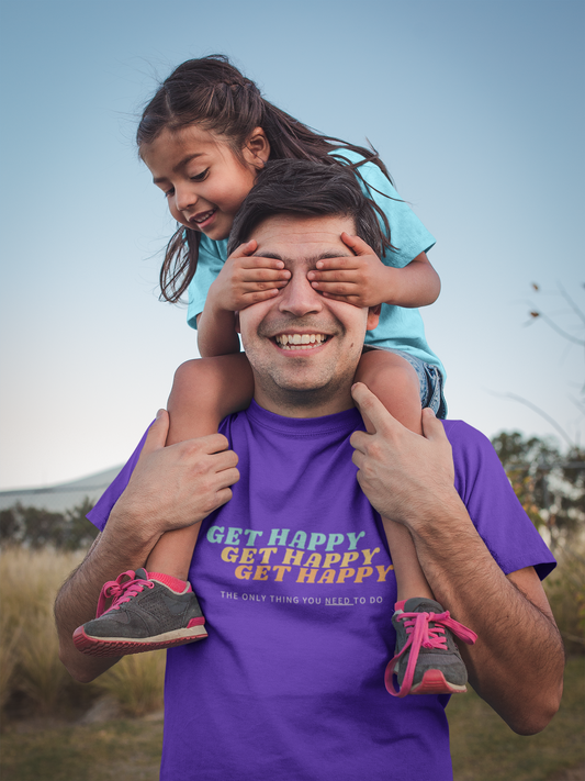 Get Happy! Jersey short sleeve Inspirational tee