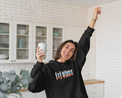 (+) VIBES!  Heavy Blend™ Hooded Sweatshirt