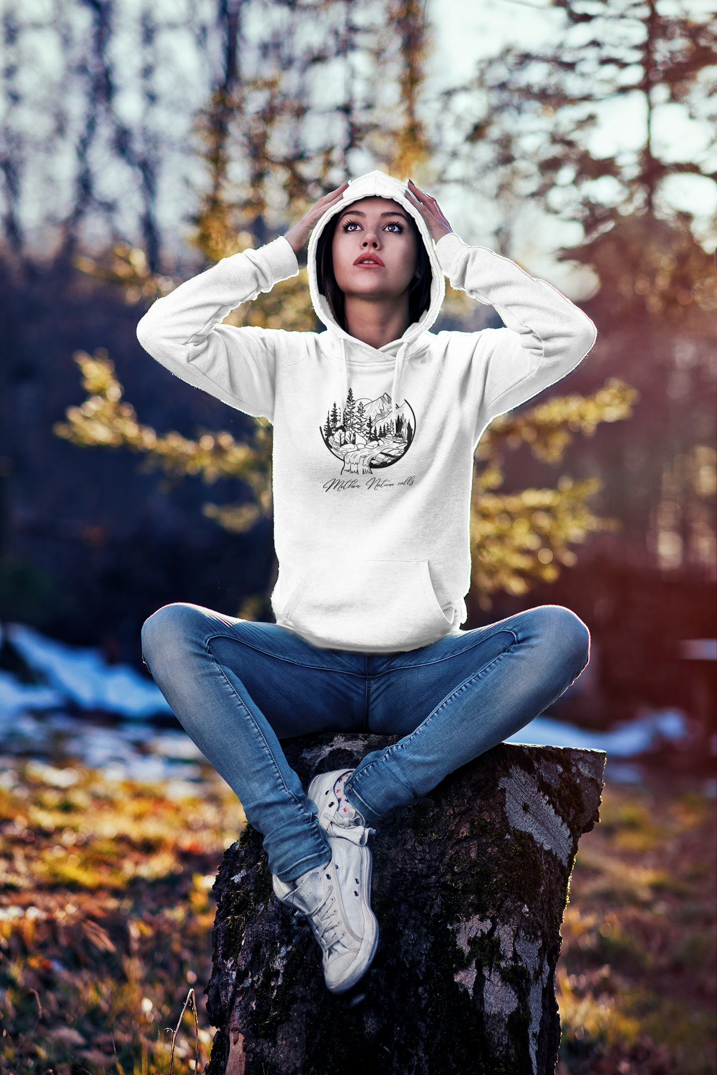 Mother Nature Calls! Inspirational Hooded Sweatshirt