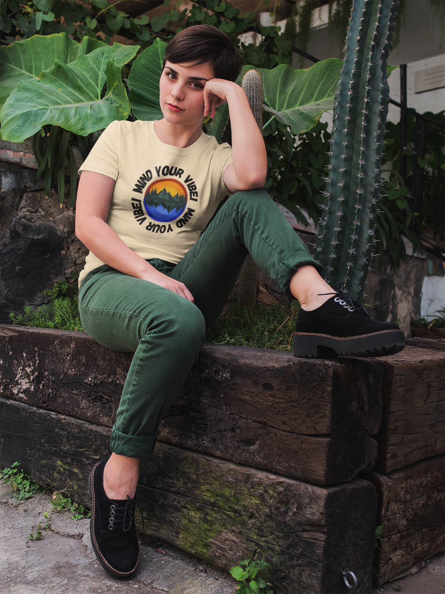 Mind your Vibe! Inspirational tee. 100% soft cotton