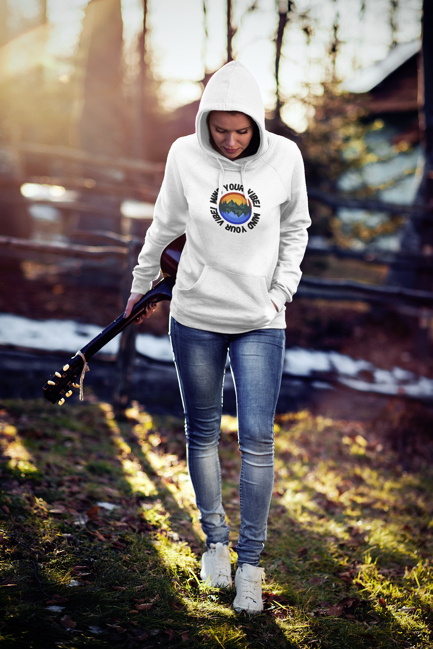 Mind Your Vibe! Heavy Blend Hooded Sweatshirt