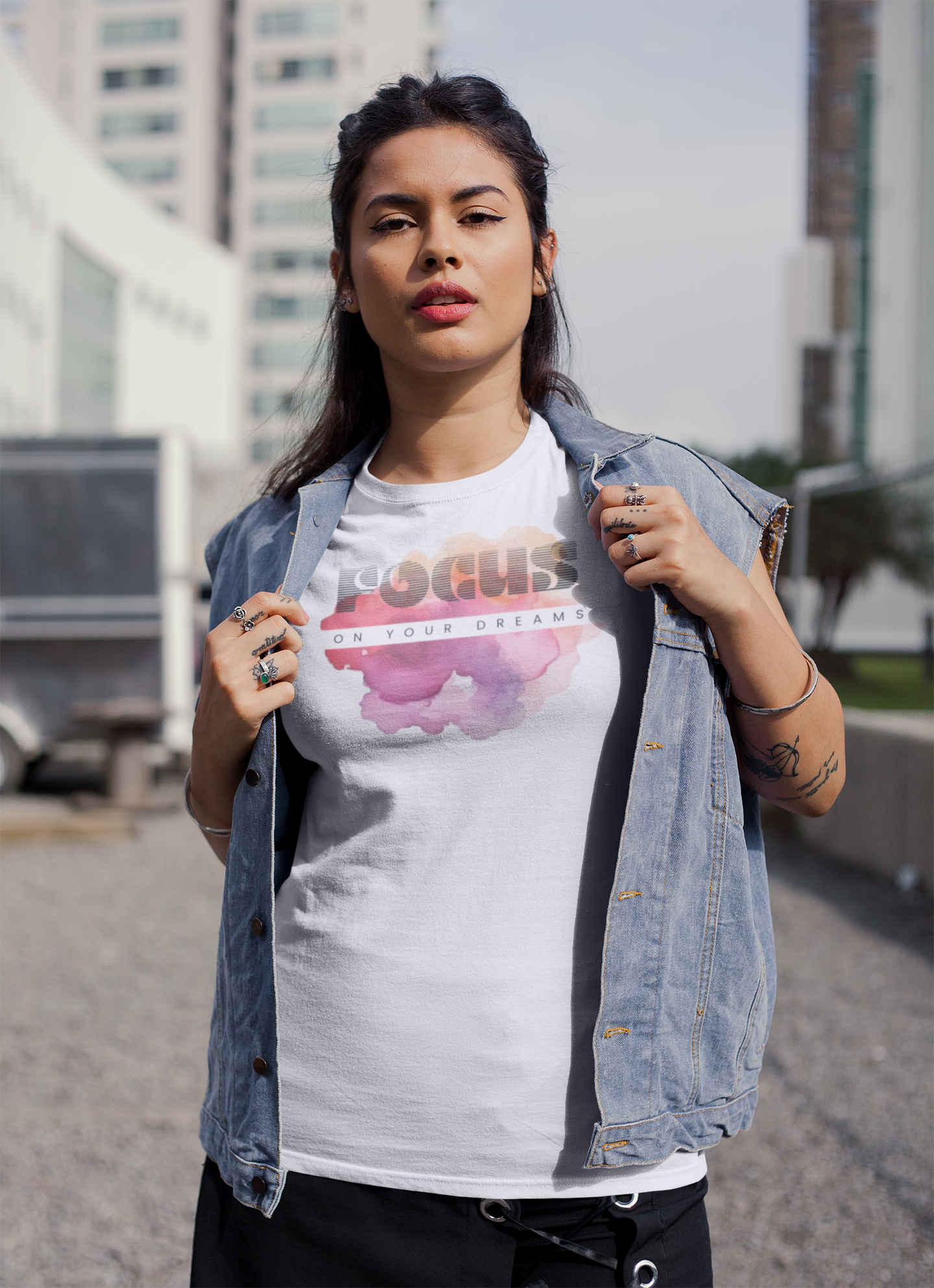 Focus on your dreams! Unisex Softstyle T-Shirt