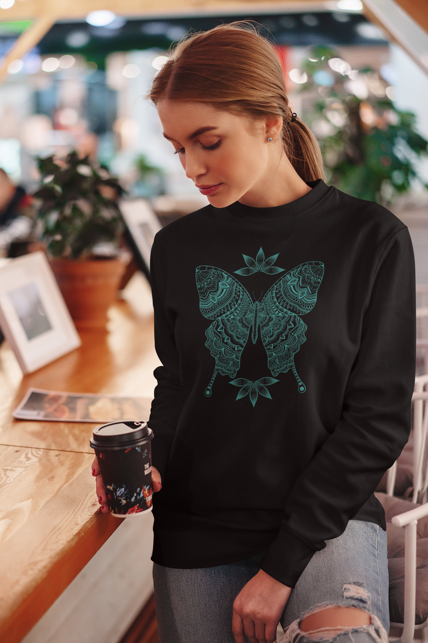 Transformation butterfly Unisex Heavy Blend™ Crewneck Sweatshirt