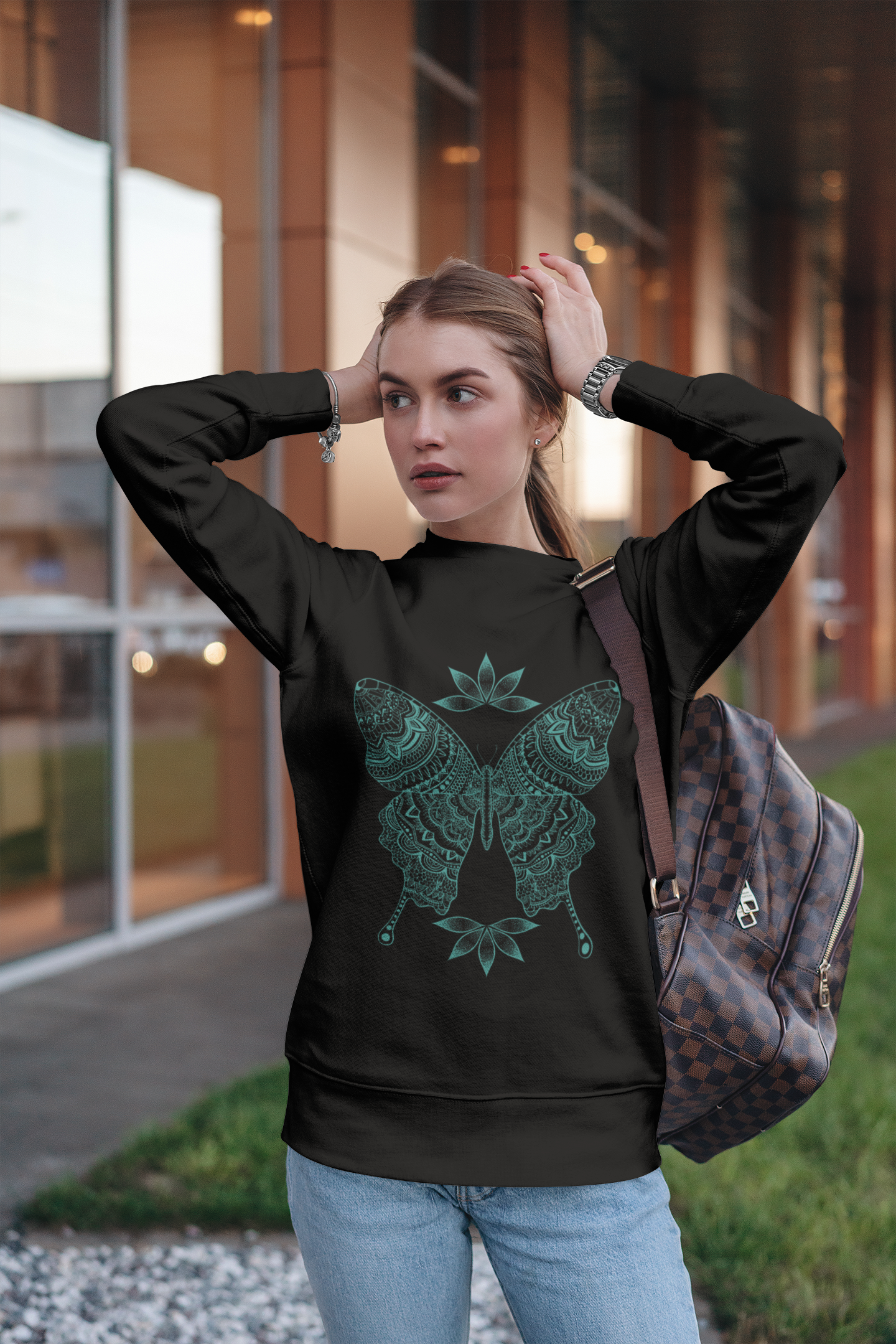 Transformation butterfly Unisex Heavy Blend™ Crewneck Sweatshirt