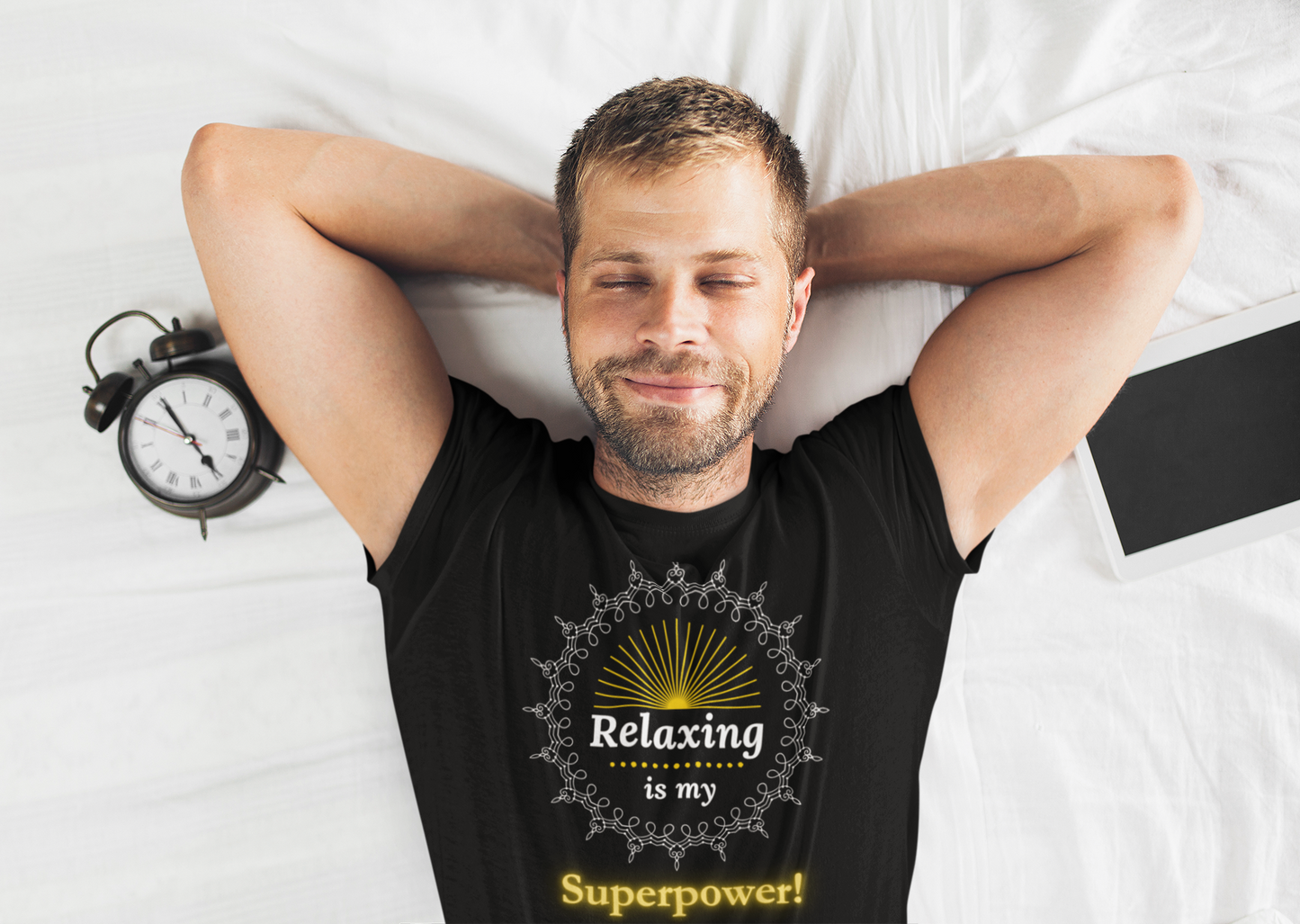 Relaxing is my superpower! Inspirational tee. 100% soft cotton
