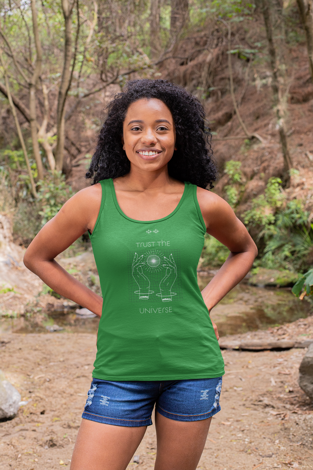Trust the Universe! Jersey inspirational tank
