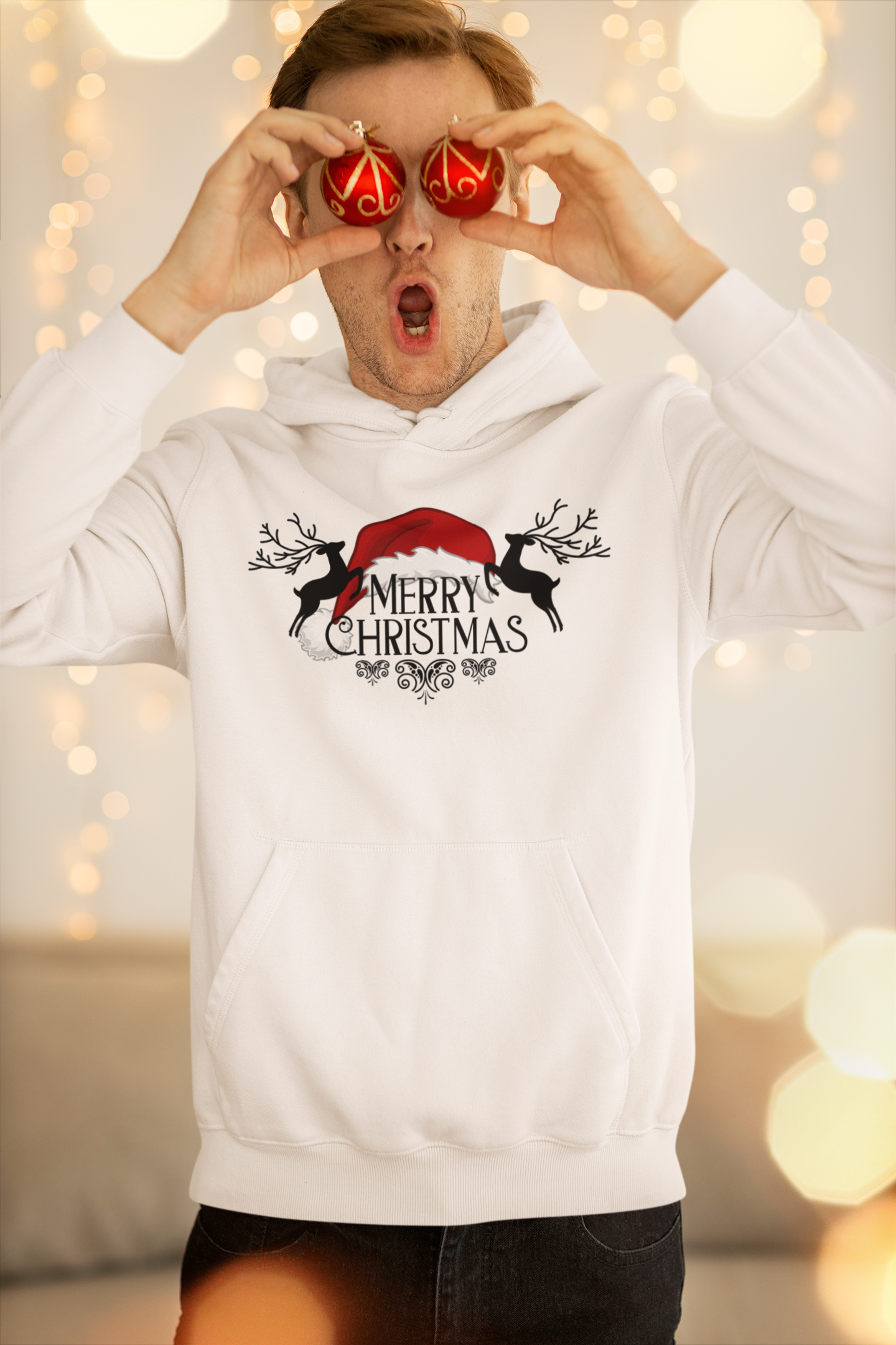 Merry Christmas Unisex Heavy Blend™ Hooded Sweatshirt